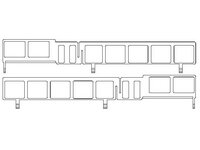 Seitenfenster rechts+links, Endwagen B
