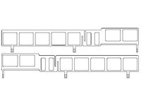 Seitenfenster rechts+links, Endwagen A