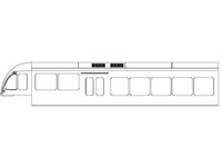 Geh&auml;use, Endwagen B, m. Fenster