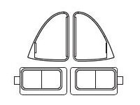 Fenster, rechts+links (F&uuml;hrerhaus)