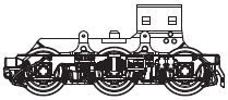 Getriebe mit Drehgestell (B, 6-achsig)