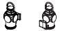 Laterne rechts + links
