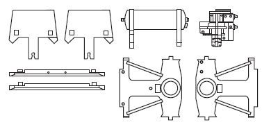 Kleinteile 2 rtbr. Small parts2 redbr RAL8012