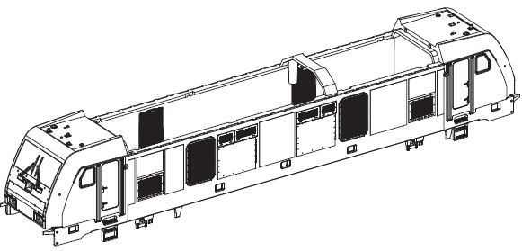 Gehäuse dekoriert (mit Fenster + Leuchtstab)