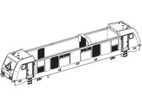 Gehäuse dekoriert (mit Fenster + Lichteinsätzen)