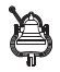 Glocke mit Glockenhalter
