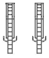 Aufstiegsleiter 2x