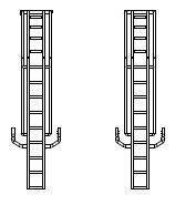 Aufstiegsleiter 2x