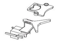 Kurzkupplung Buchse m. Abdeckung
