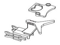 Kurzkupplung Stecker m. Abdeckung