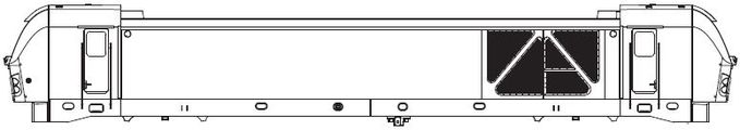 Gehäuse, dek (m. Fenster + Lichteinsätzen)