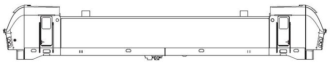 Gehäuse, dek (m. Fenster + Lichteinsätzen)