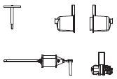 Handbremshebel / Luftkessel / Bremszylinder / Stellventil