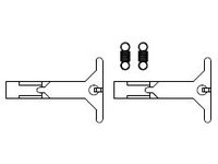 2x Kupplungsdeichsel + 2x Zugfeder