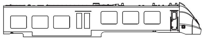 Gehäuse EW o. Pantograph (m. Fenster+Scheinwerfer)