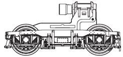 Getriebe m. Drehgestell, hinten