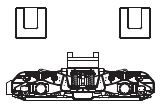 Drehgestellblende + 2 Halteplatten (grau)