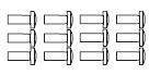 Befestigungs-Set 12tlg.