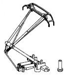 Pantograph m. Schraube