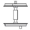Radsatz A m. Buchse (Getriebe vorne)