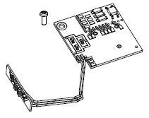 Hauptplatine m. Stirnbel.-Platine + Kabel