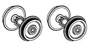 Radsatz (2x) bedruckt DC