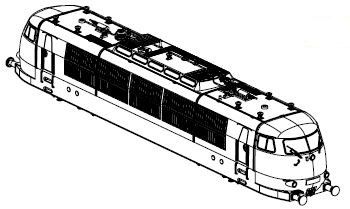 Gehäuse komplett (ohne Stromabnehmer)