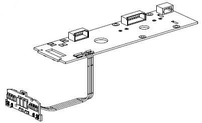 Hauptplatine m. Bel.-Platinen + Kabel