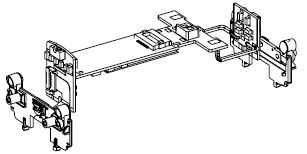 Leiterplatte m. Pufferbohle