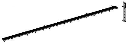 Rahmen Dachlaufsteg 1, Dachlaufsteg, Stirnleiter