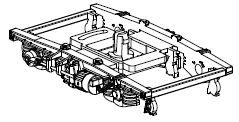 Drehgestell mit Generator komplett