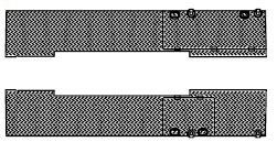 Abdeckplatte Ballastgewicht re+li