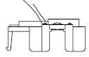 Dregestellhalter hinten mit Schleiffeder lange Kabel AC