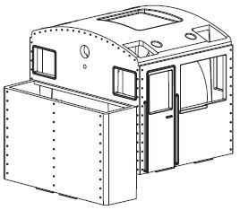 Führerhaus Satteltank-Lok