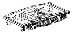 Drehgestell 3 mit Generator komplett