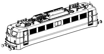 Gehäuse, komplett (o. Stromabnehmer)