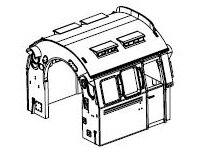 Führerhaus, komplett