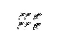 Zughaken, Bremsschlauch (kurz)