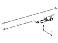 Bremszylinder, Gestänge Unterseite, Leitung Unterseite