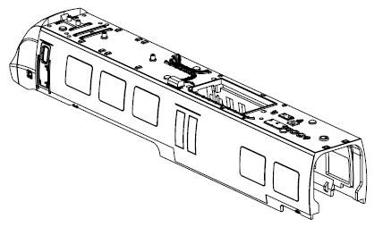 Gehäuse EW m. Pantograph (m. Fenster+Scheinwerfer)