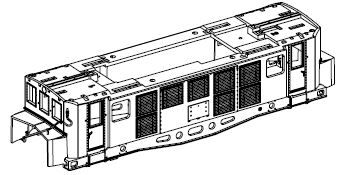 Gehäusemittelteil mit Fenster