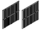 Lüfterjalousie (2 Stck.)