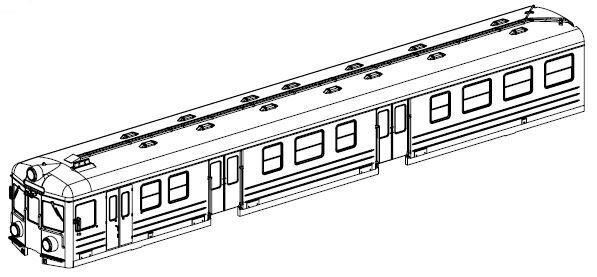 Gehäuse Endwagen (Steckerseite)