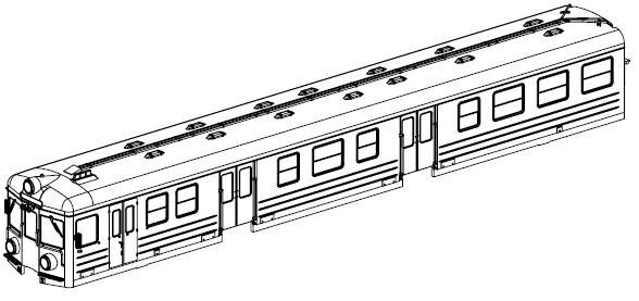 Gehäuse Endwagen (Buchsenseite)