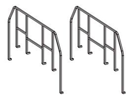 Geländer Stirnseite (2 Stück)