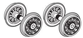 Radsatz ohne Zahnrad (2 Stck.) AC