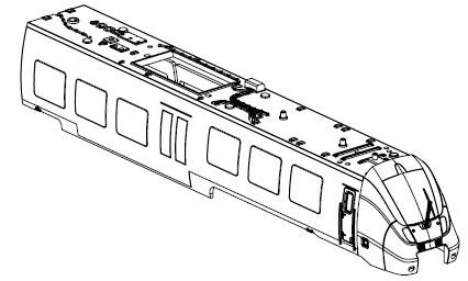 Gehäuse EW mit Fenster u. Scheinwerfer