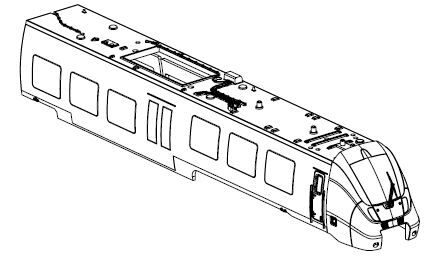 Gehäuse EW mit Fenster u. Scheinwerfer