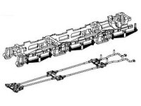 Bremsfederpakete mit Gestänge