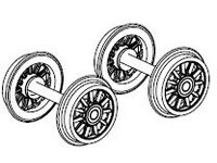 Radsatz Tender (2 St&uuml;ck) DC